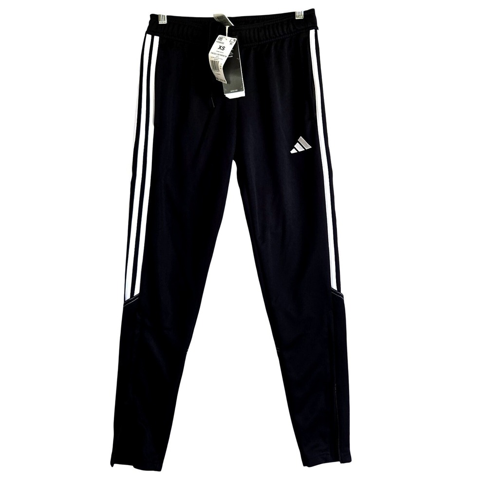 NWT Adidas Women's Tiro‎ 23 League Soccer Pants Black White Training Joggers XS